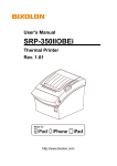 BIXOLON SRP-350IIOBEi User`s manual