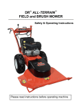 Country Home Products DR ALL-TERRAIN FIELD and BRUSH MOWER Operating instructions