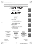 Alpine NVE-N055PS Owner`s manual