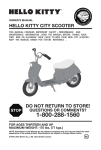 Dynacraft ELECTRIC POWER SCOOTER Owner`s manual