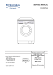 Electrolux Washing machines with EWM 1000 PLUS Service manual