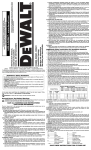 DeWalt D25899 Instruction manual