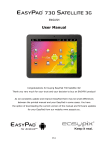 Easypix EasyPad 1000 User manual