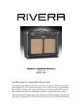 Rivera VENUS 5 Troubleshooting guide