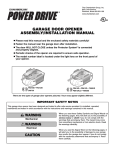 BuildMark 1345BMM 1/3HP Installation manual