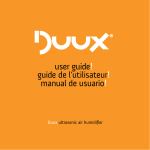 Duux Air Humidifier User guide