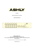Ashly MX-406 Specifications