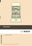 Bosch SMV 58M00 Operating instructions
