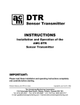Armstrong AMC-DTR Operating instructions