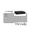 Velodyne Chrysalis IA-400D Operating instructions
