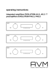 AVM EVOLUTION A5.2 Operating instructions