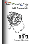 Chauvet Colorado 2 Zoom Tour User manual