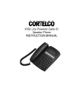 Cortelco 8782 Instruction manual