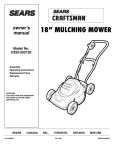 Crafstman C935-352120 Owner`s manual