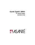 Asante GigaNIC 1064SX Installation guide