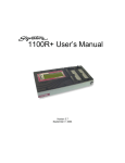 Signature 1100R+ User`s manual