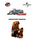 RawThrills Fast&Furious Supercars Operator`s manual