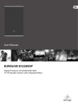 Behringer Eurolive B1220DSP User manual