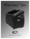 Whirlpool Petite Portable Pedicure Spa Specifications