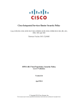 Cisco Integrated Services Router Security Policy