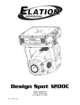 Elation Design Spot 1200C Specifications