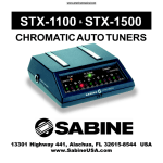 SABINE STX-1100 Specifications