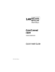 Allied Telesyn International Corp OmniConnect/ISDN Install guide