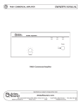 Atlas PA601 Owner`s manual