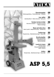 ATIKA ASP 5 Operating instructions