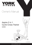 York Fitness Aspire 2 in 1 Owner`s manual