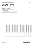 Casio XW-P1 User`s guide