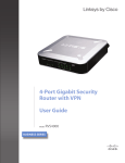Cisco RVS4000 - Gigabit Security Router User guide