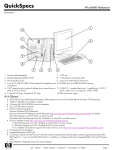 HP Xw8400 - Workstation - 4 GB RAM QuickSpecs