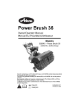 Ariens Power Brush 36 Specifications
