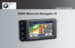 BMW  Motorrad Navigator IV Owner`s manual