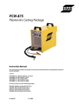 ESAB PCM-875A Instruction manual