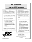 American Dryer Phase 7 AD-360X2RD Installation manual