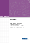 Advantech AIMB-213 User manual