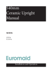 Euromaid TCUF54 Instruction manual