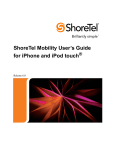 ShoreTel Mobility Router 6000 Series User`s guide