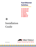 Allied Telesyn International Corp AT-8216FXL/VF Installation guide