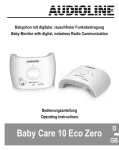 AUDIOLINE Baby Care 4 Operating instructions