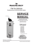 Bradford White UTW465S60FR*N Service manual