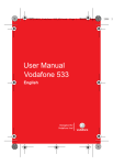Vodafone 533 User guide