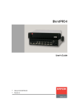 Barco BlendPRO-II Instruction manual