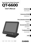 Casio QT-6600 User`s manual