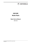 Motorola GM1200E Service manual