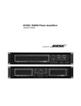 3. B1500 / B2000 Power Amplifiers