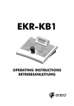 EverFocus EKR-KB1 Operating instructions