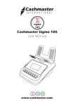 Cashmaster Sigma 105 User manual